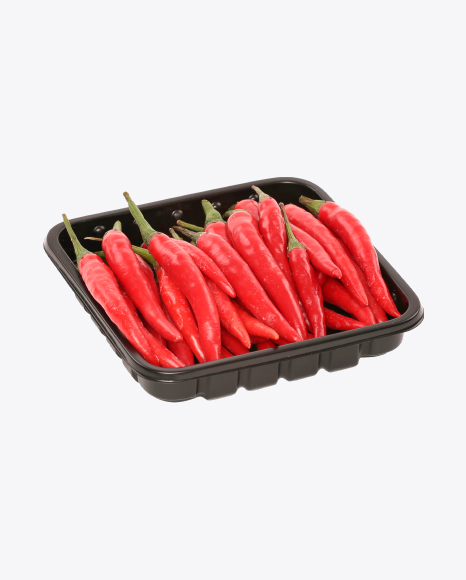 Download Download Red Chili Peppers In Plastic Box Transparent Png On Yellow Images 360 Yellowimages Mockups