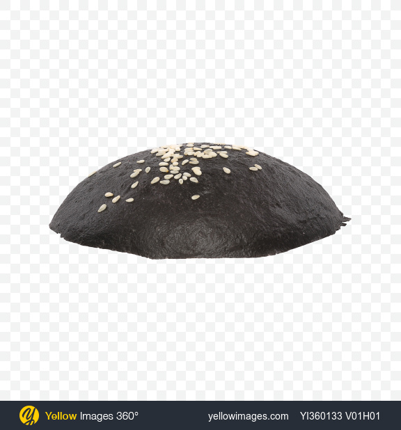 download black burger bun top transparent png on yellow images 360 black burger bun top transparent png