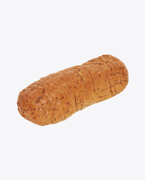 Free Sliced Loaf of Wheat-Rye Bread with Seeds