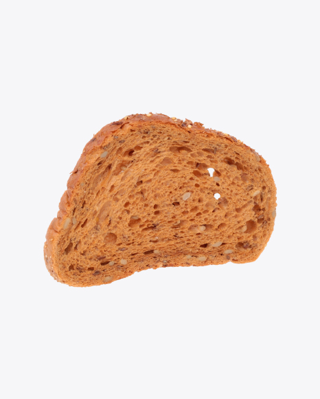 Free Slice of Wheat-Rye Bread with Seeds