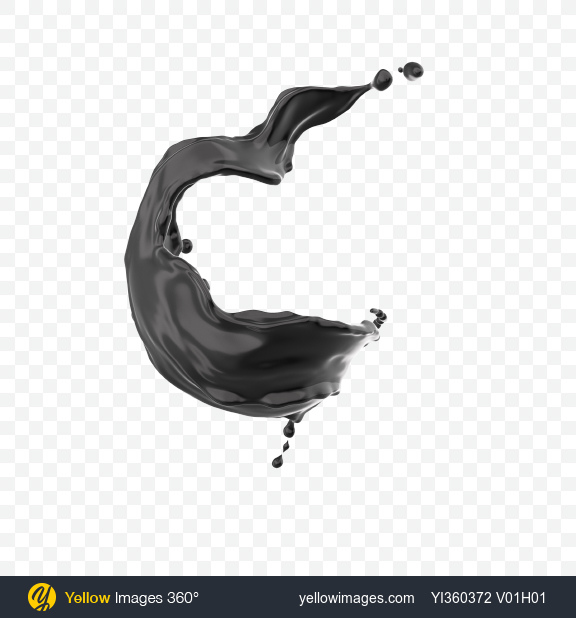 Download Black Paint Splash Transparent Png On Yellow Images