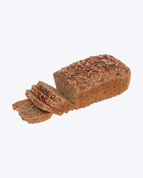 Free Sliced Loaf of Bread with Seeds