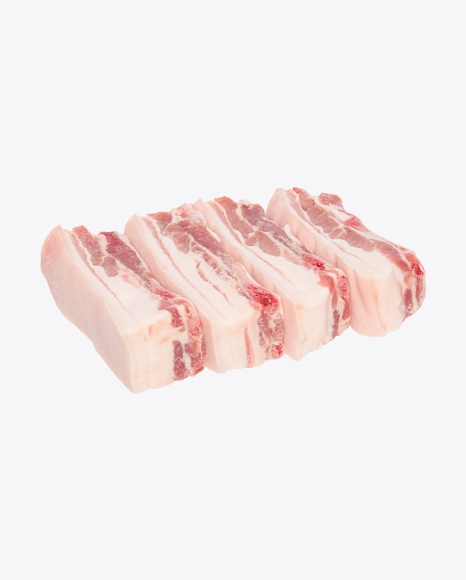 Free Raw Pork Breast Slices