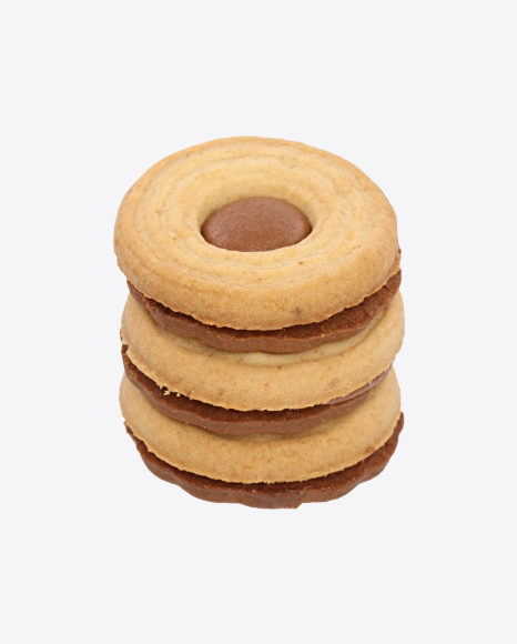 Free Stack of Sandwich Cookies with Chocolate Cream