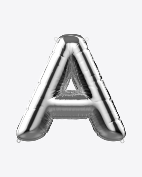 Free Letter A Foil Balloon