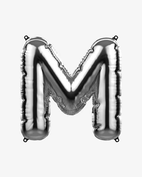 Free Letter M Foil Balloon