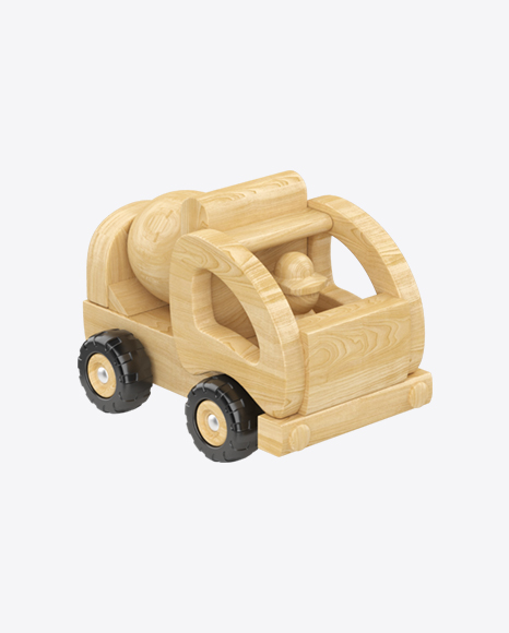 Free Cement Mixer Wooden Toy