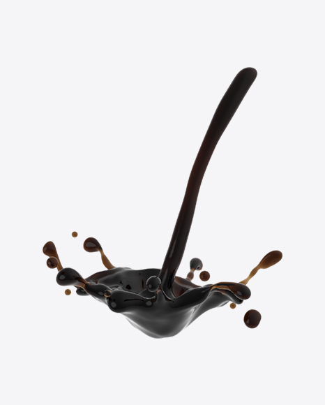 Free Pouring Coffee Splash