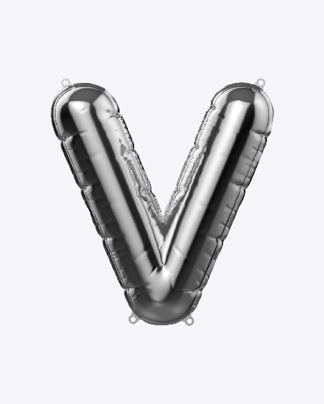 Free Letter V Foil Balloon