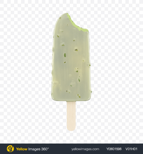 Download Download Pistachio Ice Cream Bar In Glaze Transparent Png On Yellow Images 360 PSD Mockup Templates