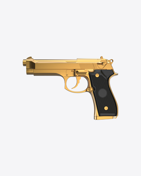 Free Gold Gun with Black Handle