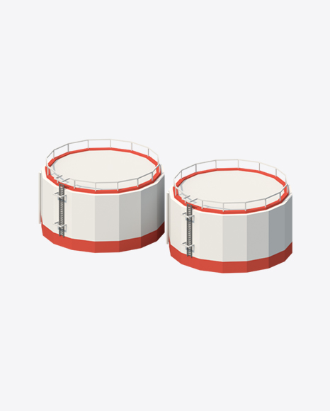 Free Low Poly Storage Tanks