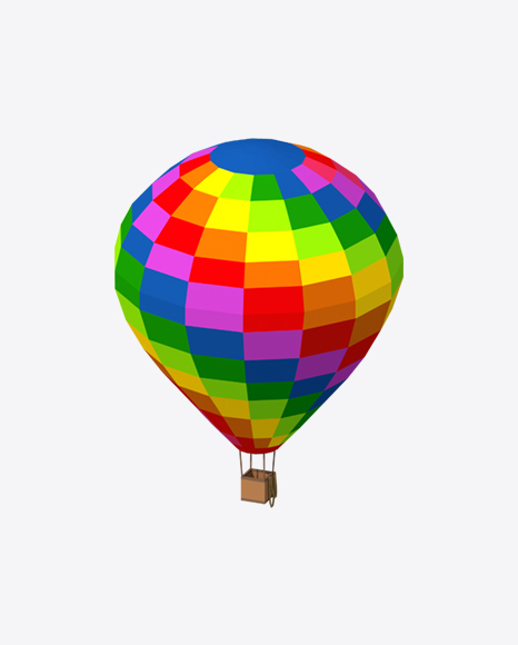 Free Low Poly Air Balloon