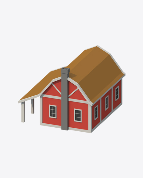 Free Low Poly Barn