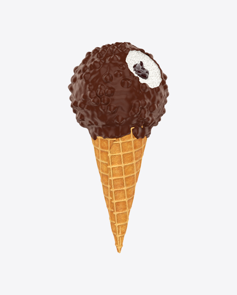 Free Chocolate Glazed Ice Cream Cone