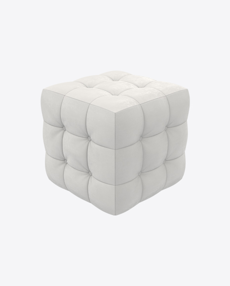 Free White Pouf