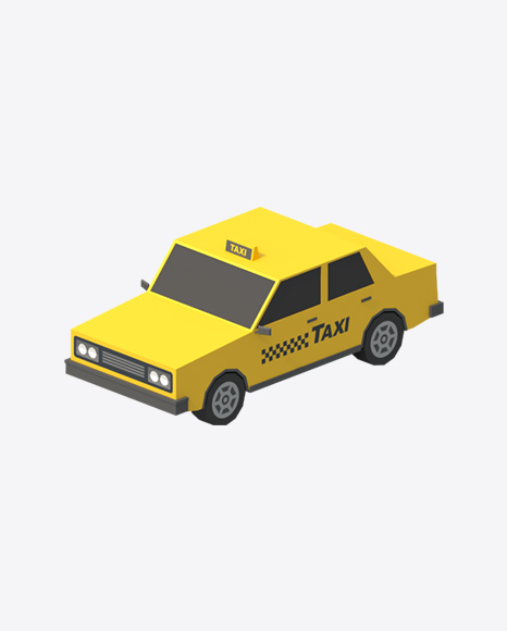 Free Low Poly Taxi Car