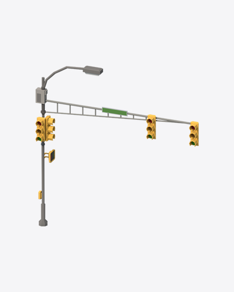 Free Low Poly Traffic Lights