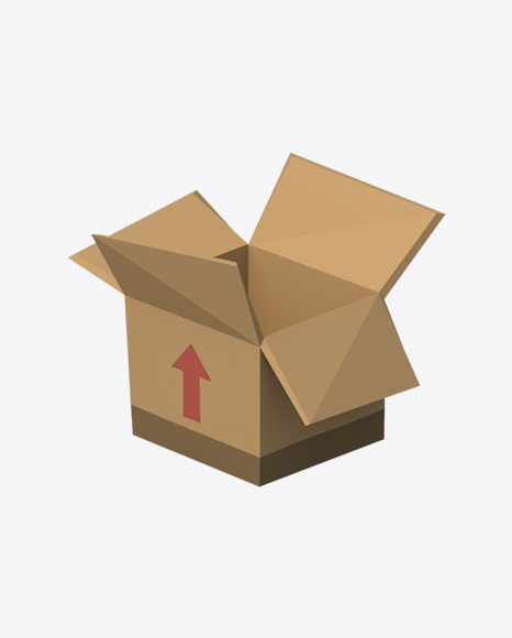 Free Low Poly Cardboard Box