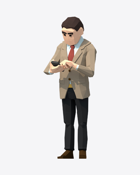 Free Low Poly Business Man