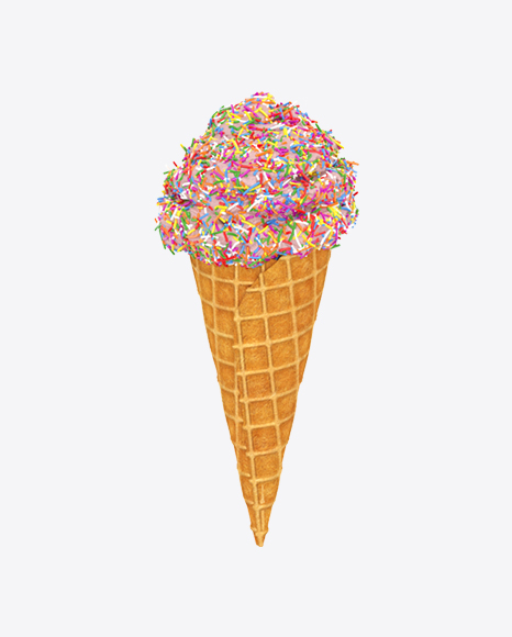 Free Strawberry Ice Cream Cone with Sprinkles