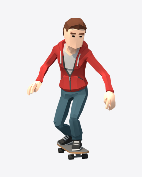 Free Low Poly Skater