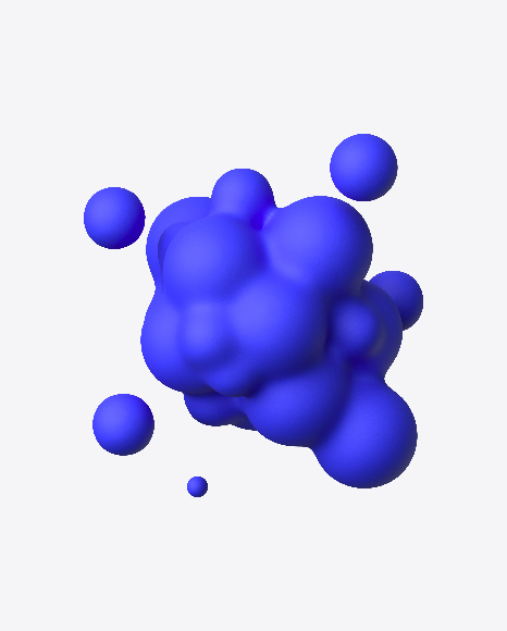 Free Blue Matte Metaball