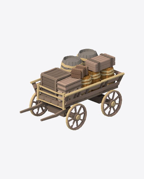 Free Low Poly Cart