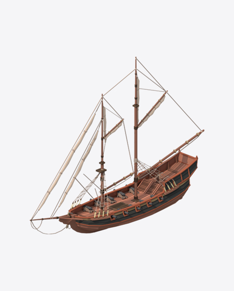 Free Low Poly Sailing Ship