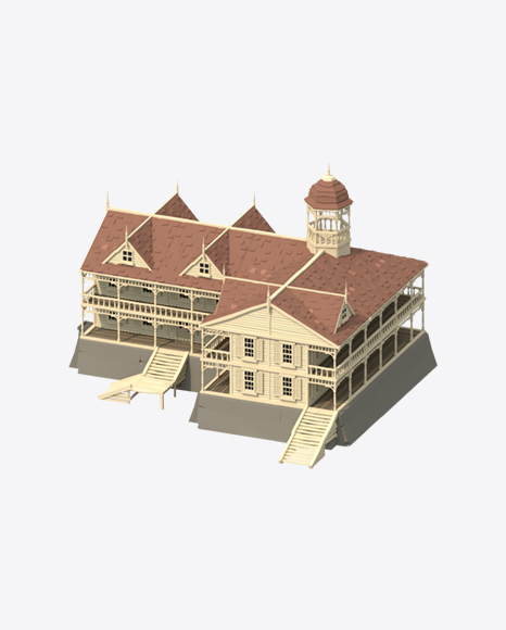 Free Low Poly Mansion