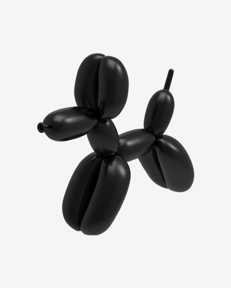 Free Black Dog Balloon