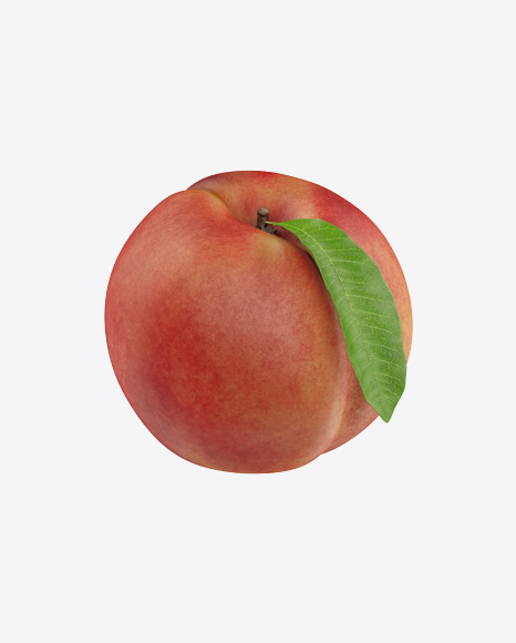 Free Peach with Leaf