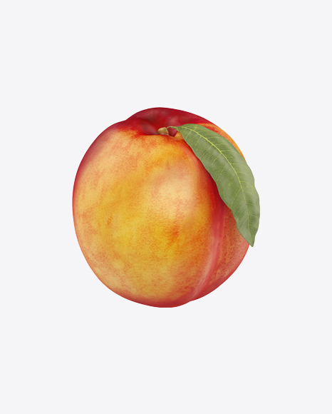 Free Nectarine with Leaf