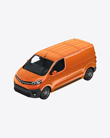 Free Orange Panel Van