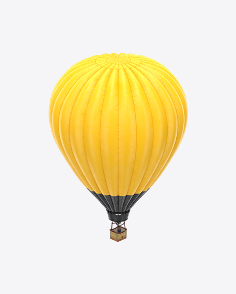 Free Yellow Hot Air Balloon