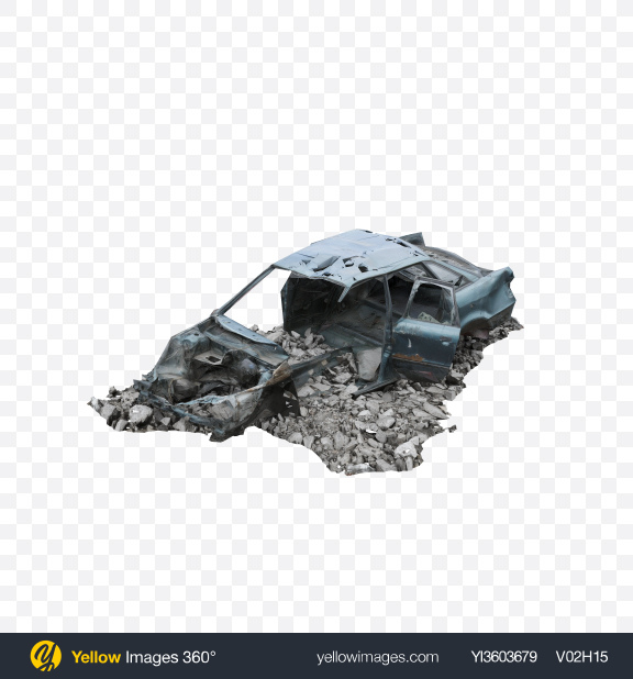 Download Download Damaged Car Transparent Png On Yellow Images