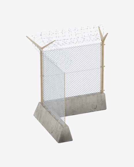 Free Military Fence Corner Section