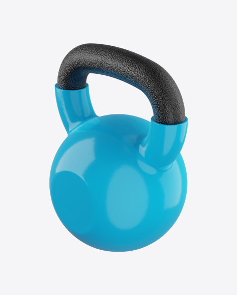 Free Fitness Kettlebell with Blue Vinyl Coat