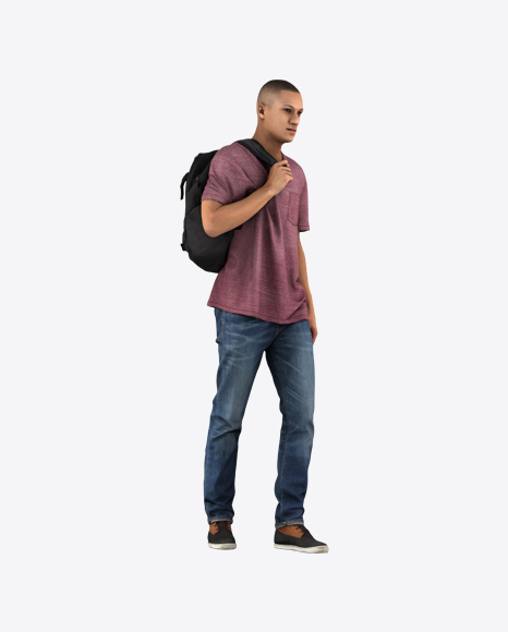 Free Man with Backpack