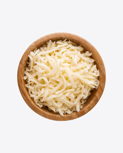 Free Shredded Cheese in Wooden Bowl