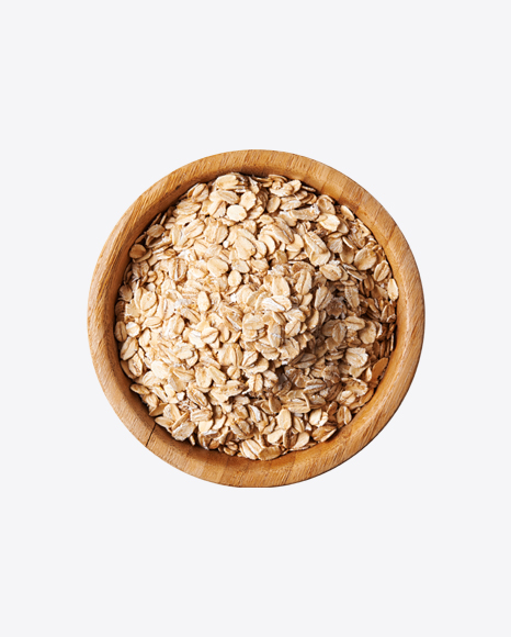 Free Oat in Wooden Bowl