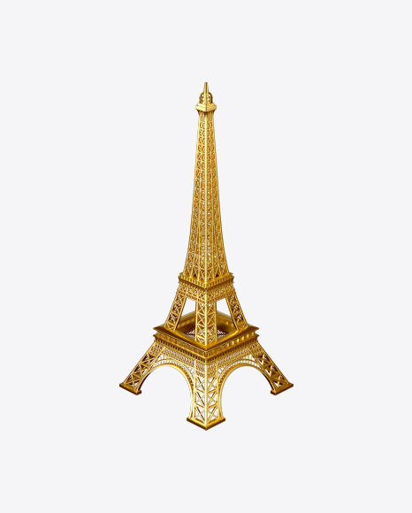 Free Gold Eiffel Tower Figurine