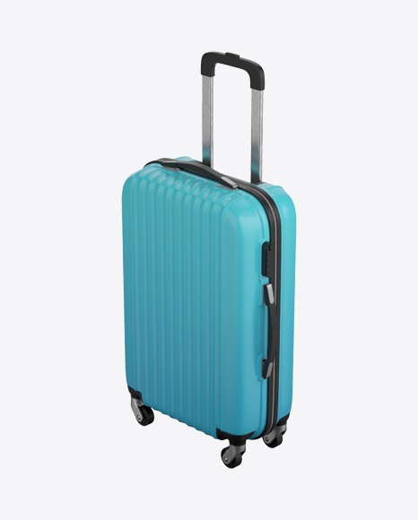 Free Blue Rolling Suitcase