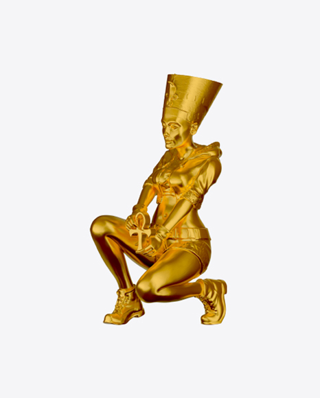 Free Golden Nefertiti Figurine