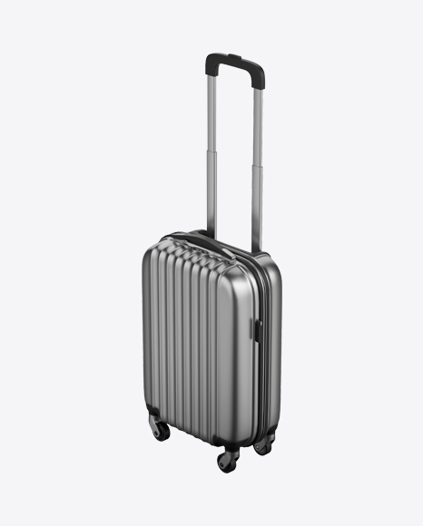 Free Metallic Rolling Suitcase