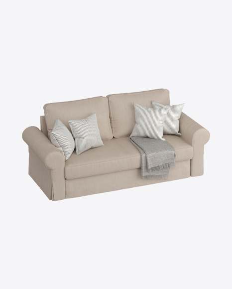 Free Beige Sofa with Pillows