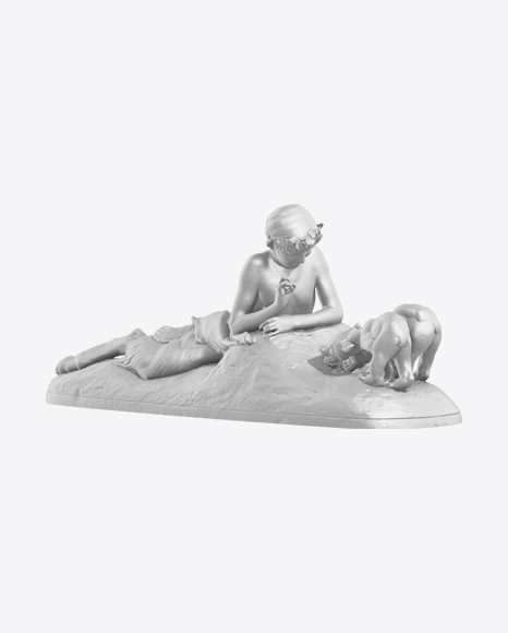 Free Faun with dogs Sculpture