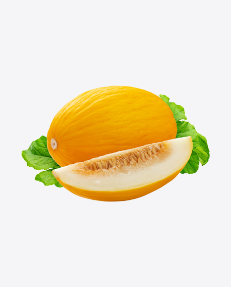 Free Yellow Melon w/ Leaves