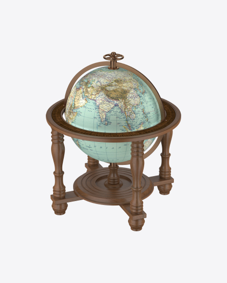 Free Wooden Globe