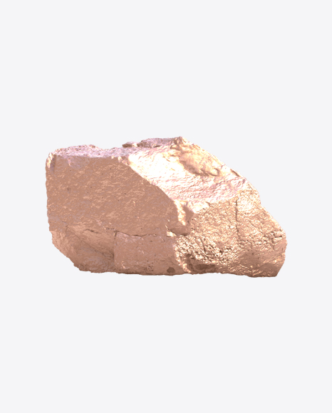 Golden Rough Rock PNG Image